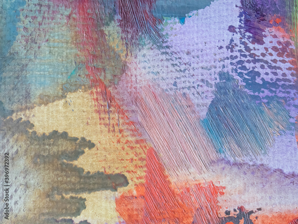 Fototapeta premium Dirty and messy abstract background. Hand painted brush stroke closeup texture wallpaper