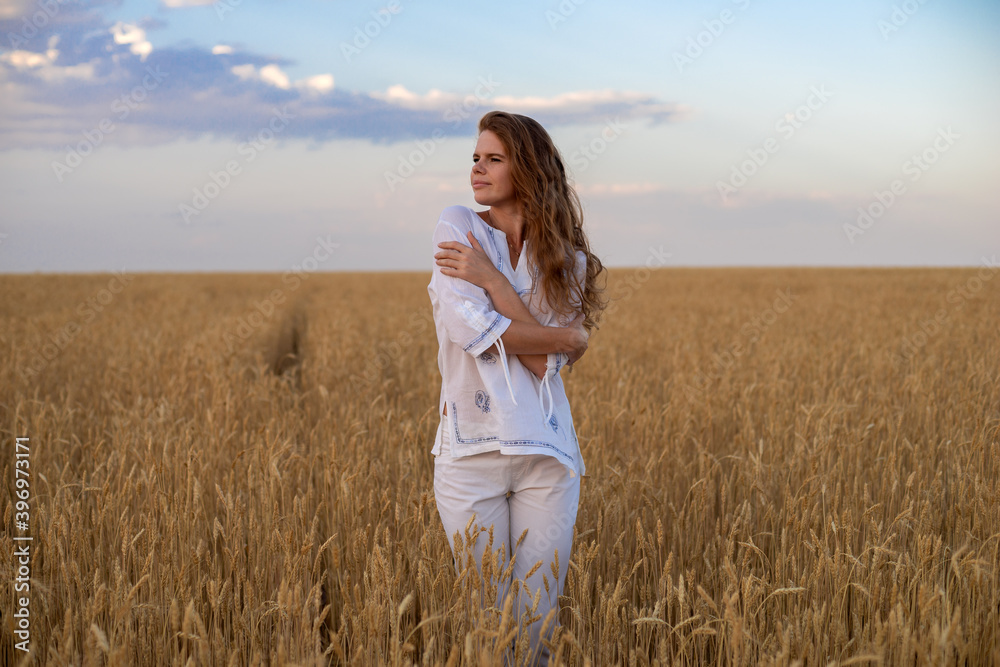 woman in wheat field woman in wheat field