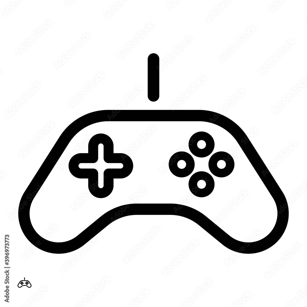 Vector high quality gaming icon of a gamepad Vector high quality gaming icon of a gamepad