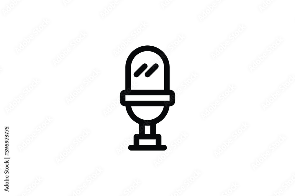 City Park Outline Icon - Mirror City Park Outline Icon - Mirror