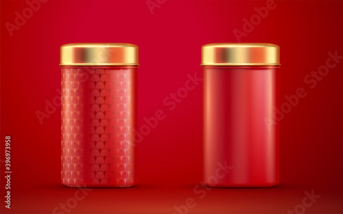 red round tins