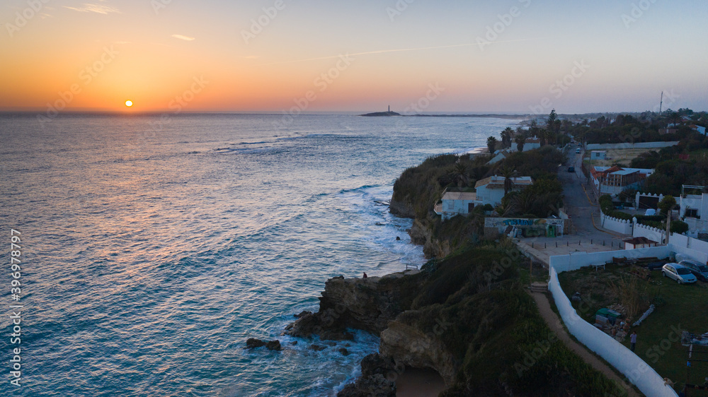 Los Caños de Meca, a beach town in Cadiz, Andalusia near the Trafalgar ...