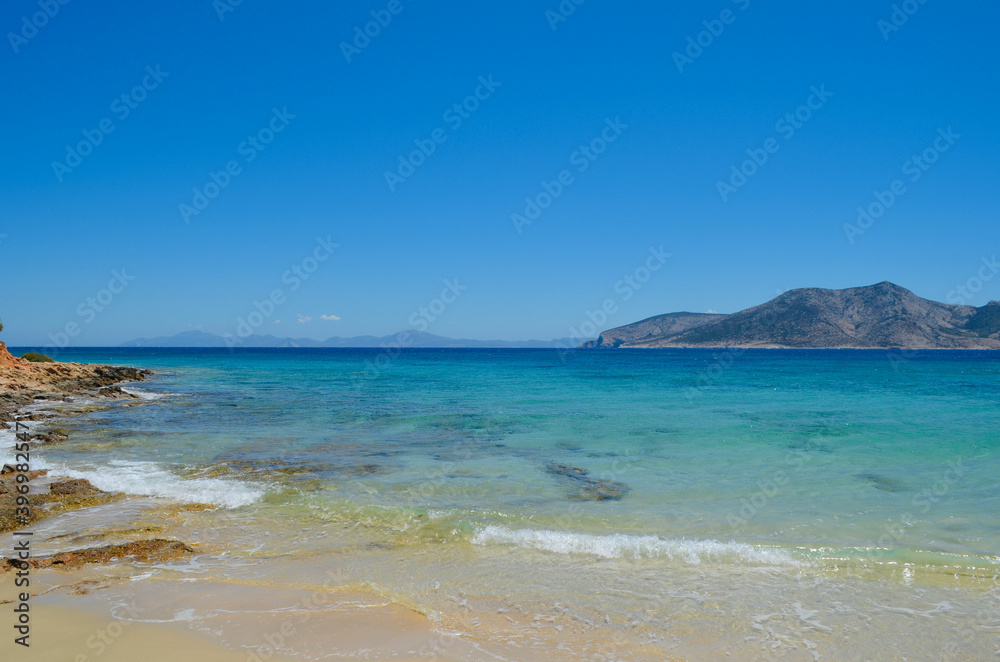 Mediterranean beach in Koufonisia, Greece