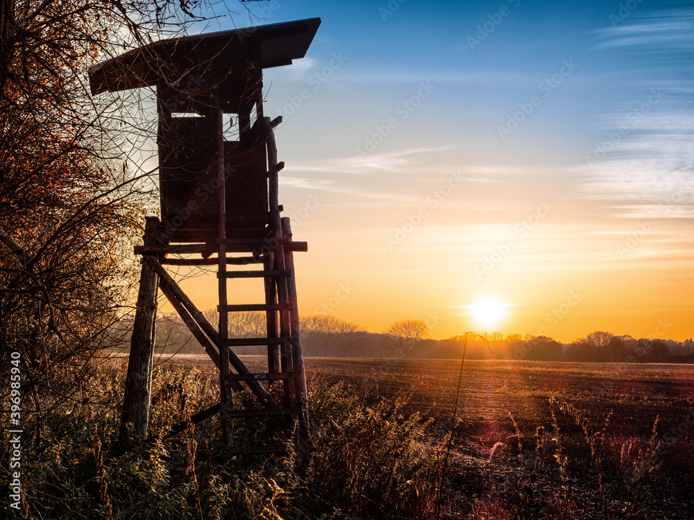 Naklejka premium Hochstand
