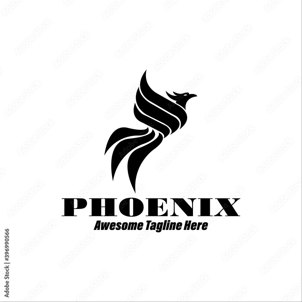 Phoenix bird abstract luxury Logo - Vector logo template Phoenix bird abstract luxury Logo - Vector logo template