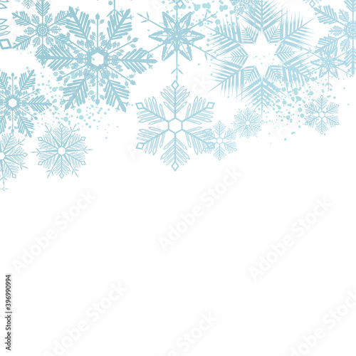 winter snowflakes background