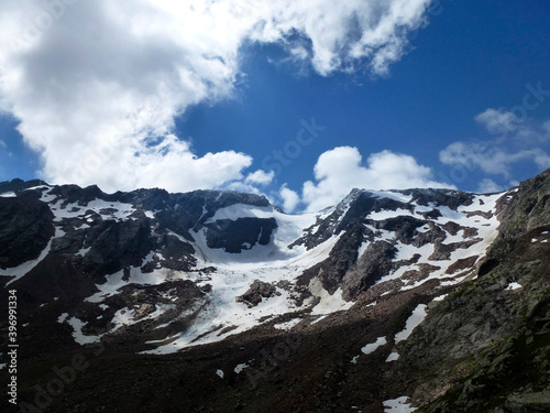 Stubai high-altitude hiking trail  lap 7 in Tyrol  Austria