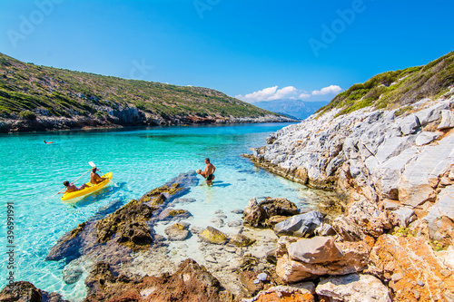 Livadaki Beach is populer beach in Samos Island.