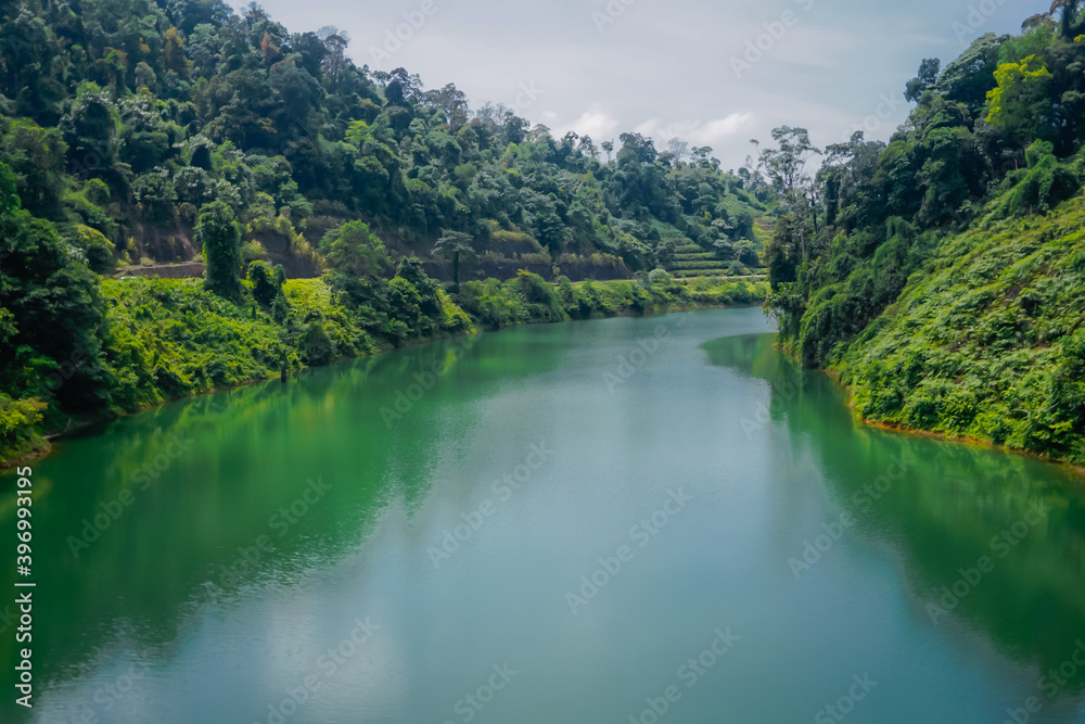 Beautiful estuary of Kenyir lake in Malaysia