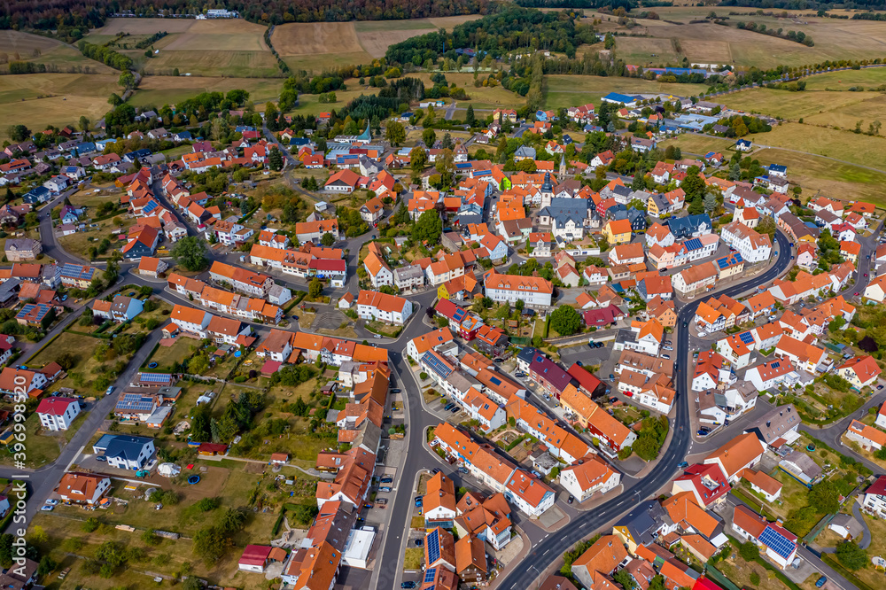 Herbstein aus der Luft | Luftbilder vom Dorf Herbstein in Hessen