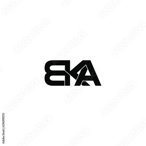 bka letter original monogram logo design