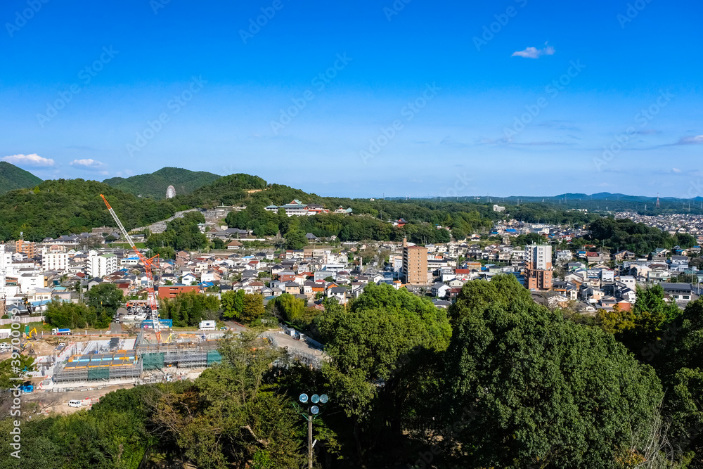 愛知県犬山市 犬山城から眺める街並み