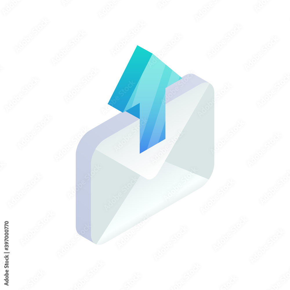 Send Email, New message isometric icon. E-mail with arrow sign. Outgoing mail. 3d Social network, sms chat vector envelope symbol for website, landing design, mobile app, advert Send Email, New message isometric icon. E-mail with arrow sign. Outgoing mail. 3d Social network, sms chat vector envelope symbol for website, landing design, mobile app, advert