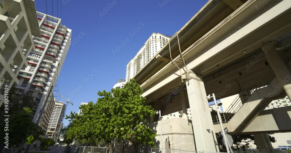 Brickell Miami Metrorail motion video Brickell Miami Metrorail motion video