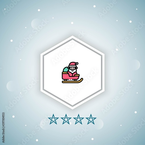     santa claus vector icons