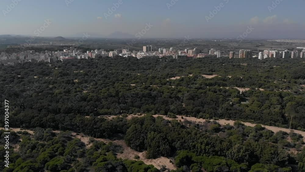 Aerial daytime view to the Guardamar del Segura residential houses and surroundings fields. Costa Blanca, Spain, province of Alicante Aerial daytime view to the Guardamar del Segura residential houses and surroundings fields. Costa Blanca, Spain, province of Alicante