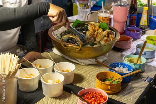 Thai street food on a night market