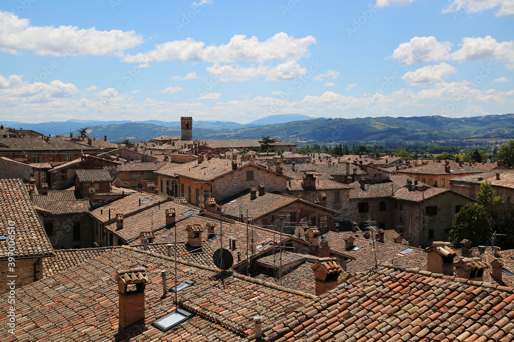 View of the city of Gubbio, Italy