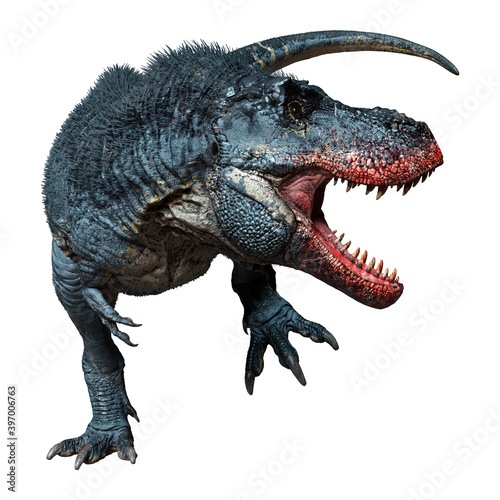 Fototapeta Naklejka Na Ścianę i Meble -  3D Rendering Tyrannosaurus Rex on White