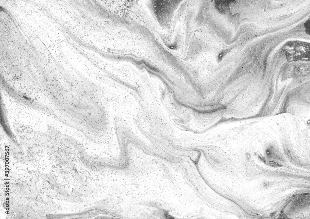 Obraz premium Marmurowe kamienne tło czarno białe, tekstura.