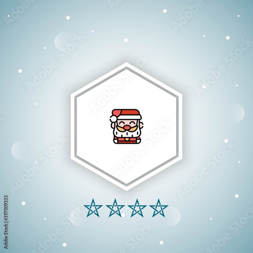     santa claus vector icons