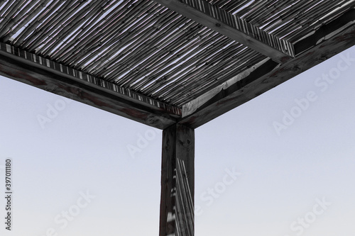 wood pergola