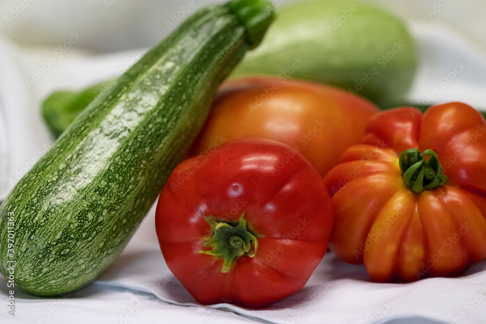 fresh vegetables on the table