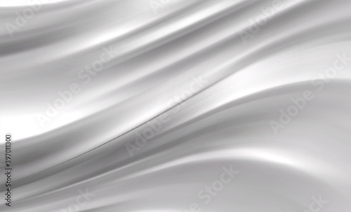 Smooth elegant white silk texture abstract background. Luxurious background design
