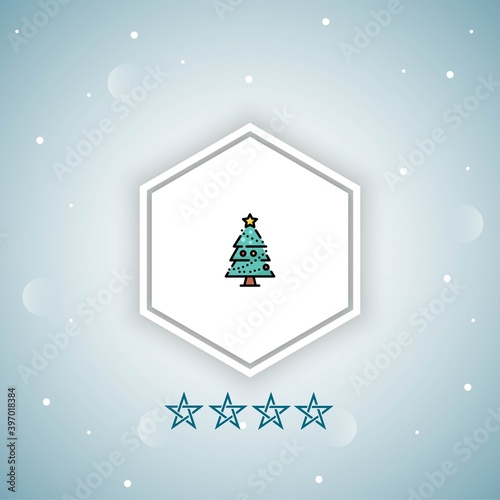  christmas tree vector icons