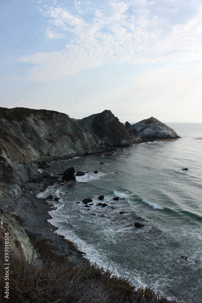 Fototapeta premium Waves at the pacific coast in California