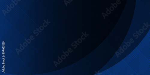 Dark blue wave abstract presentation background. Vector illustration design for business presentation, banner, cover, web, flyer, card, poster, game, texture, slide, magazine, and powerpoint.
