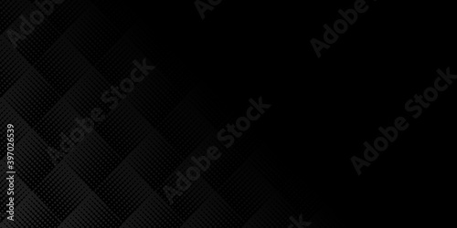 Black abstract background with dark concept with texture pattern. Vector Illustration. 