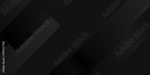 Black abstract background with dark concept. Vector Illustration. Suit for social media post story and presentation template.