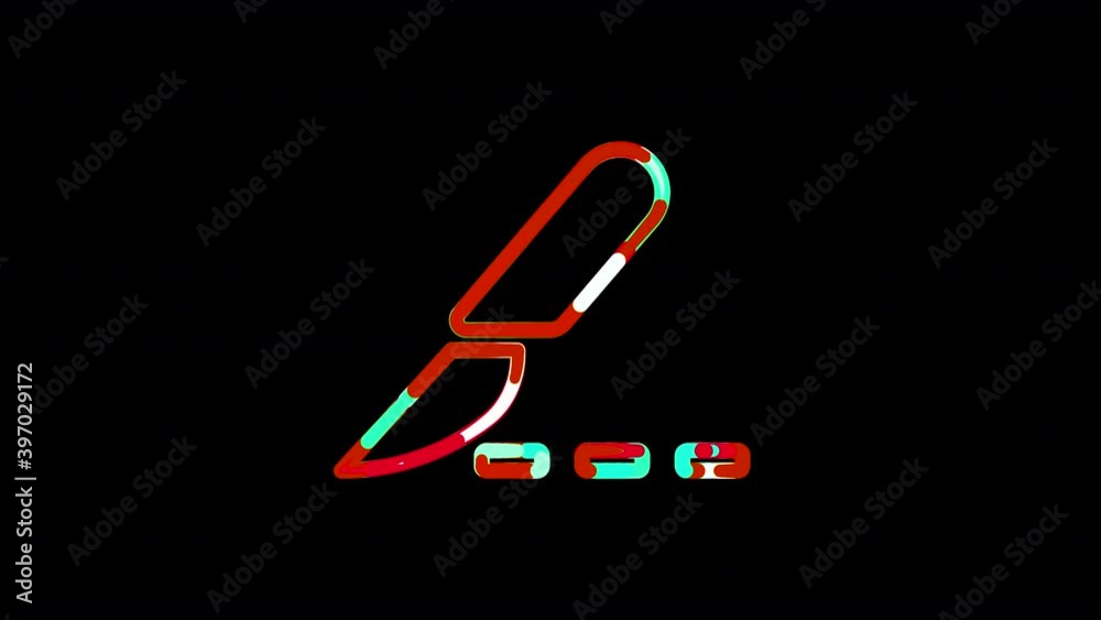 Circles gather in symbol scalpel path. After it crumbles in a line and moves to the camera. Alpha channel black Circles gather in symbol scalpel path. After it crumbles in a line and moves to the camera. Alpha channel black
