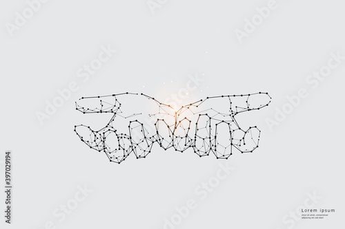 Vector graphic concept of Giving