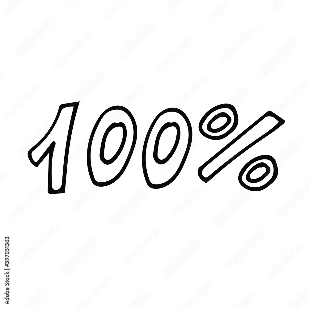 Cute single hand-drawn business and financial element. Vector Doodle illustration of the Cute single hand-drawn business and financial element. Vector Doodle illustration of the