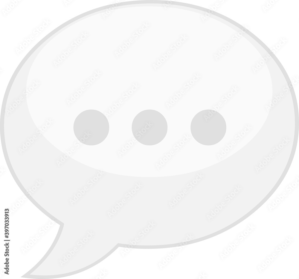 Vector emoticon illustration of a chat speech balloon Vector emoticon illustration of a chat speech balloon