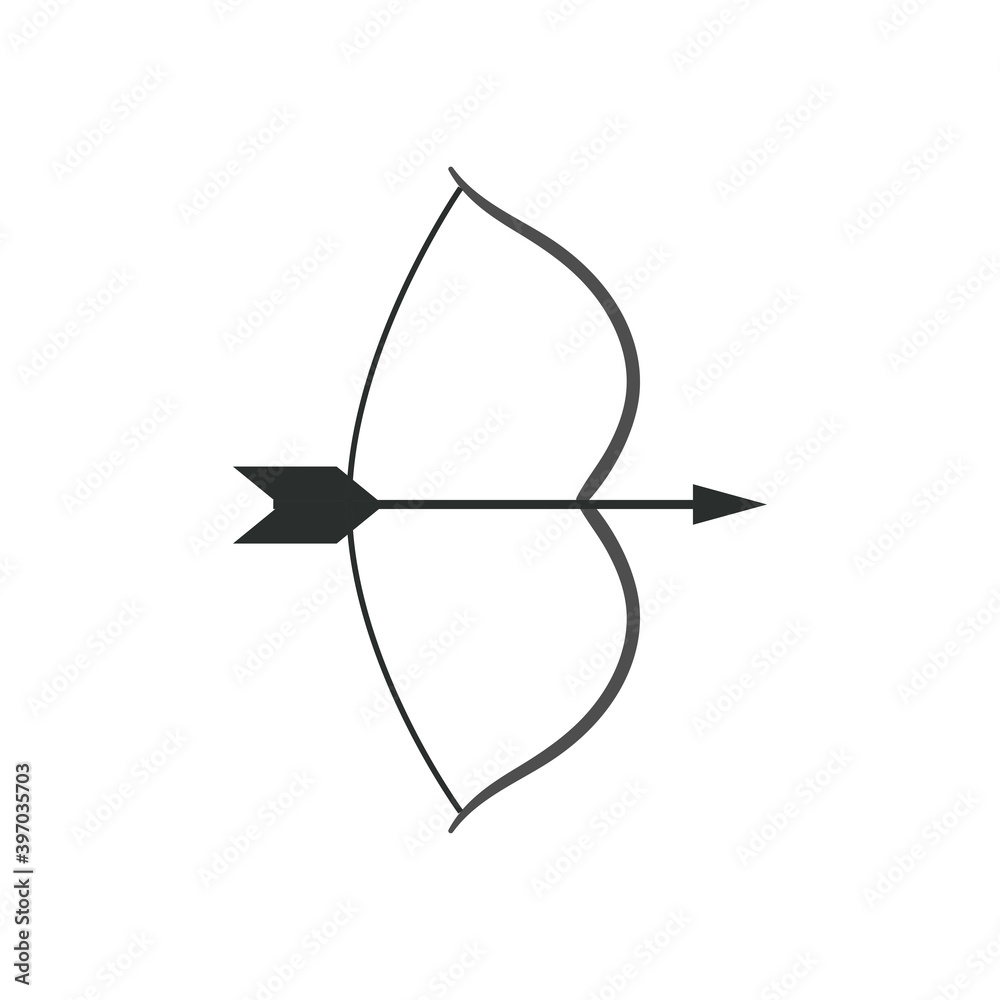 Fototapeta premium bow with arrow vector design