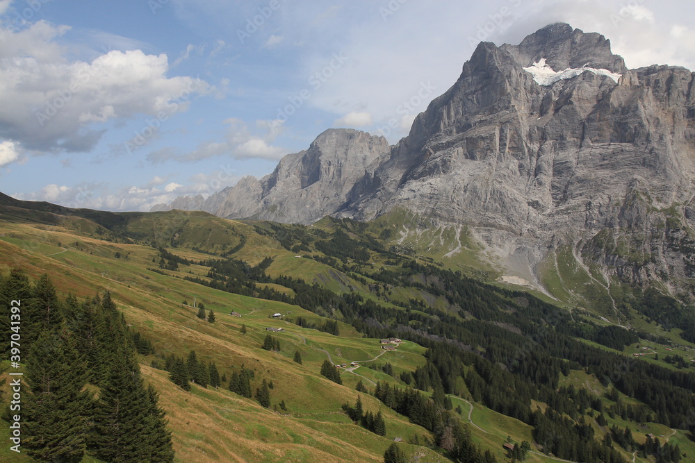 Grindelwald landscape in Switzerland.
Really beautiful valley village near the Mt.Eiger.