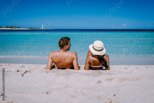 San Vito Lo Capo Sicily, San Vito lo Capo beach and Monte Monaco in background, north-western Sicily. High quality photo photo