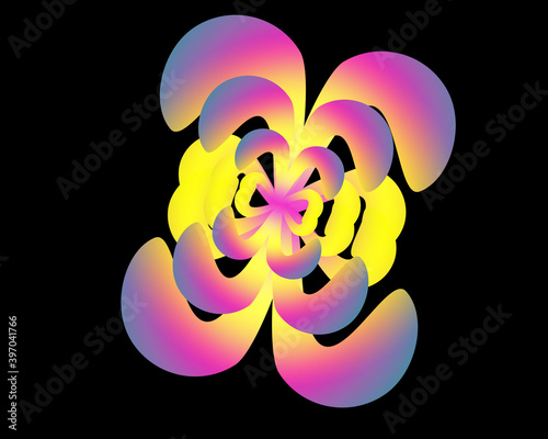 abstract background with flowers
