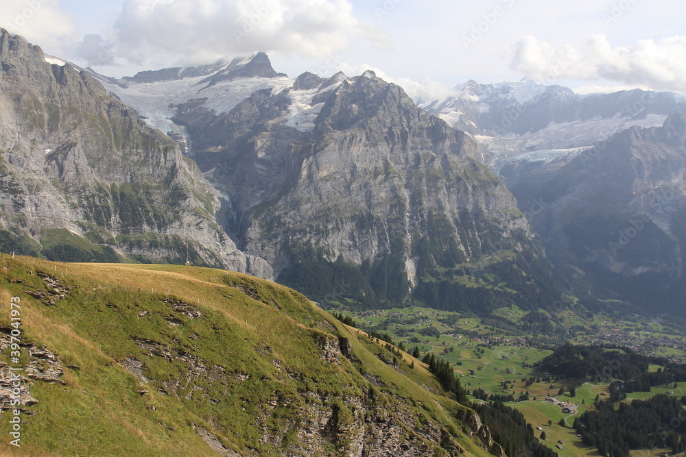 Grindelwald landscape in Switzerland.
Really beautiful valley village near the Mt.Eiger.