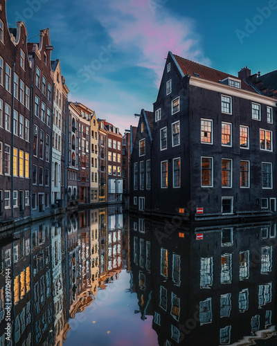 Canals in Amsterdam City - Holland
