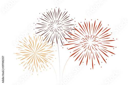 firework isolated on white background vector illustration EPS10