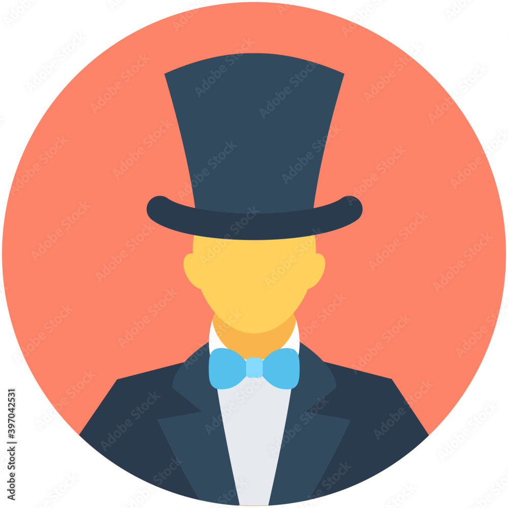 Magician Flat Vector Icon
Magician Flat Vector Icon