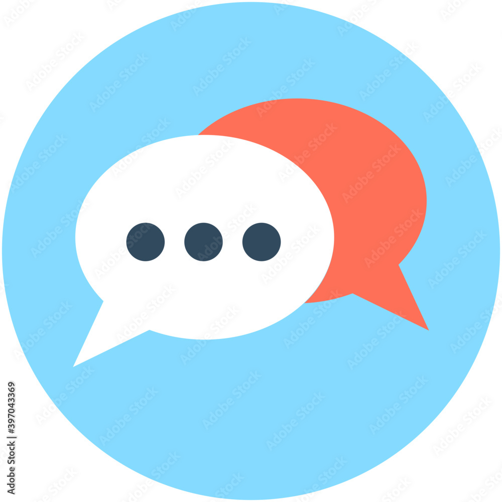 Chat Bubbles Flat vector Icon
Chat Bubbles Flat vector Icon