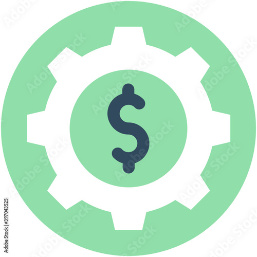 
Dollar Flat vector Icon
