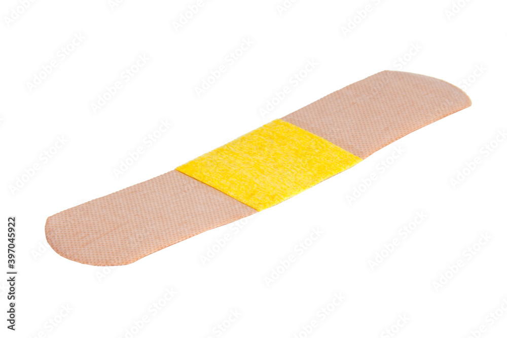 Medical patch plaster isolated on the white Medical patch plaster isolated on the white
