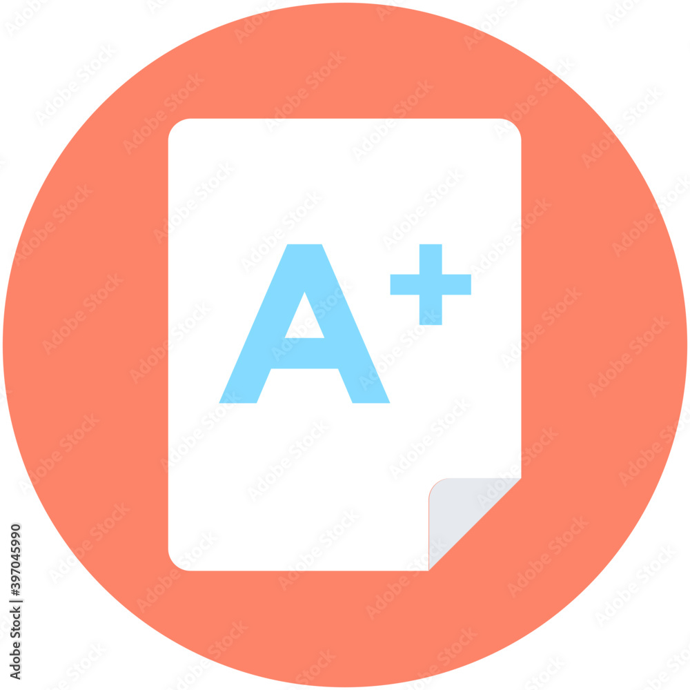 Obraz premium A Plus Grade Vector Icon