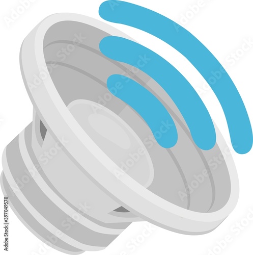 Vector illustration of speaker volume emoticon